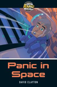 Book Cover for Panic in Space by David Clayton