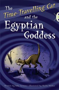 Book Cover for The Time-Travelling Cat and the Egyptian Goddess by Julia Jarman