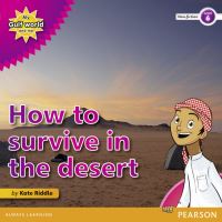 Book Cover for How to Survive in the Desert by Kate Riddle