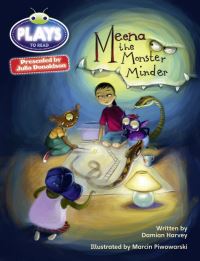 Book Cover for Meena the Monster Minder by Damian Harvey