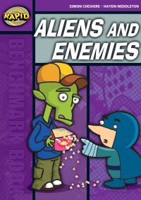 Book Cover for Aliens and Enemies by Simon Cheshire, Haydn Middleton, Pet Gotohda, Seb Burnett