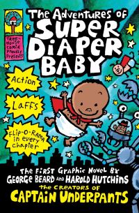 Book Cover for The Adventures of Super Diaper Baby by Dav Pilkey