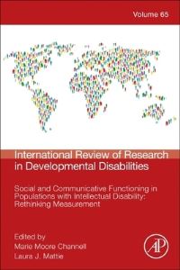 Book Cover for Social and Communicative Functioning in Populations With Intellectual Disability. Volume 65 Rethinking Measurement by Laura Jean Mattie, Marie Moore Channell
