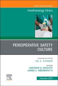 Book Cover for Perioperative Safety Culture by Matthew D McEvoy, James H Abernathy