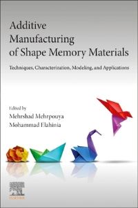 Book Cover for Additive Manufacturing of Shape Memory Materials by Mehrshad Mehrpouya, Mohammad H Elahinia