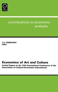 Book Cover for Economics of Art and Culture by Victor Ginsburgh