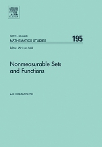 Book Cover for Nonmeasurable Sets and Functions by A B Kharazishvili