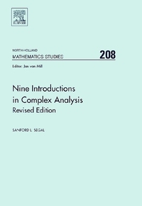 Book Cover for Nine Introductions in Complex Analysis by Sanford L Segal