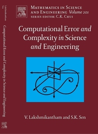 Book Cover for Computational Error and Complexity in Science and Engineering by V Lakshmikantham, S K Sen