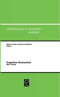 Book Cover for Cognitive Economics by Richard Topol, Bernard Walliser