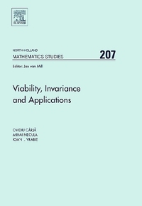 Book Cover for Viability, Invariance and Applications by O Cârja, M Necula, I I Vrabie