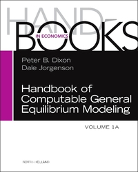 Book Cover for Handbook of Computable General Equilibrium Modeling by Peter B Dixon, Dale W Jorgenson