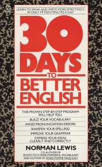 Book Cover for Thirty Days to Better English by Norman Lewis