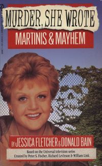 Book Cover for Martinis & Mayhem by Donald Bain, Copyright Paperback Collection Library of Congress