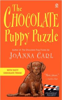 Book Cover for The Chocolate Puppy Puzzle by JoAnna Carl, Copyright Paperback Collection Library of Congress