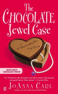Book Cover for The Chocolate Jewel Case by JoAnna Carl, Copyright Paperback Collection Library of Congress