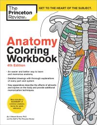 Book Cover for Anatomy Coloring Workbook, 4th Edition by Princeton Review