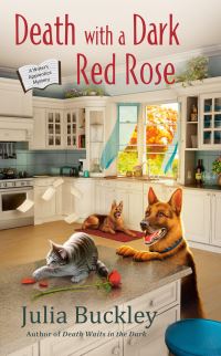 Book Cover for Death With a Dark Red Rose by Julia Buckley