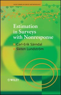 Book Cover for Estimation in Surveys With Nonresponse by CarlErik Särndal, Sixten Lundström