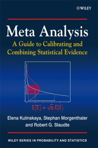 Book Cover for Meta Analysis by Elena Kulinskaya, Stephan Morgenthaler, Robert G. Staudte