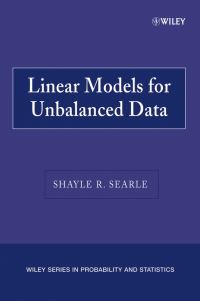 Book Cover for Linear Models for Unbalanced Data by S. R. Searle