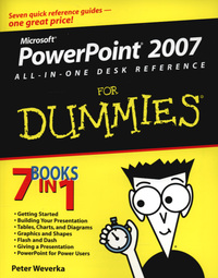 Book Cover for PowerPoint 2007 All-in-One Desk Reference for Dummies by Peter Weverka
