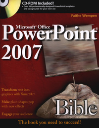 Book Cover for PowerPoint 2007 Bible by Faithe Wempen