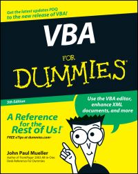 Book Cover for VBA for Dummies by John Mueller