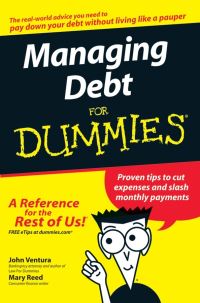 Book Cover for Managing Debt for Dummies by John Ventura