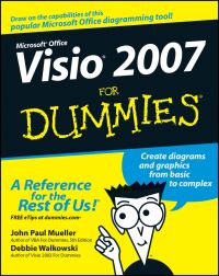 Book Cover for Visio 2007 for Dummies by John Mueller