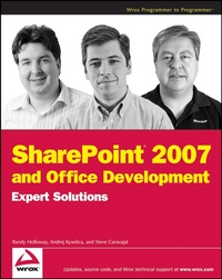 Book Cover for SharePoint 2007 and Office Development by Randy Holloway, Andrej Kyselica, Steve Caravajal