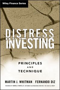 Book Cover for Distress Investing by Martin J. Whitman, Fernando Diz