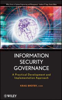 Book Cover for Information Security Governance by W Krag Brotby