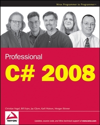 Book Cover for Professional C# 2008 by Christian Nagel, Bill Evjen, Jay Glynn, Morgan Skinner, Karli Watson