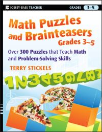 Book Cover for Math Puzzles and Brainteasers, Grades 3-5 by Terry H Stickels