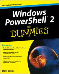 Book Cover for Windows PowerShell 2 for Dummies by Steve Seguis