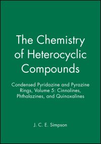 Book Cover for Condensed Pyridazine and Pyrazine Rings, Volume 5 by J C E Simpson