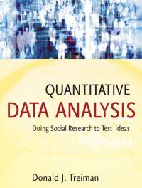 Book Cover for Quantitative Data Analysis by Donald J Treiman
