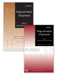 Book Cover for Design and Analysis of Experiments Set by Klaus Hinkelmann, Oscar Kempthorne