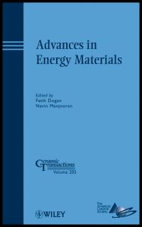 Book Cover for Advances in Energy Materials by Materials Science  Technology Conference, Fatih Dogan, Navin Manjooran, American Ceramic Society