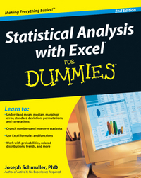 Book Cover for Statistical Analysis With Excel for Dummies by Joseph Schmuller