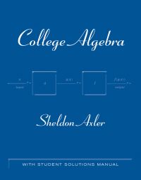 Book Cover for College Algebra by Sheldon Jay Axler