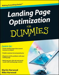 Book Cover for Landing Page Optimization for Dummies by Martin Harwood, Mike Harwood