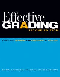 Book Cover for Effective Grading by Barbara E. Fassler Walvoord, Virginia Johnson Anderson