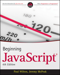 Book Cover for Beginning JavaScript by Paul Wilton, Jeremy McPeak