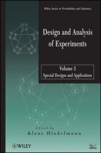 Book Cover for Design and Analysis of Experiments. Volume 3 by Klaus Hinkelmann