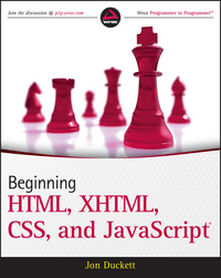Book Cover for Beginning HTML, XHTML, CSS, and JavaScript by Jon Duckett