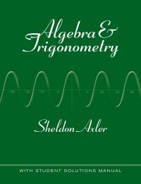 Book Cover for Algebra & Trigonometry by Sheldon Jay Axler