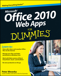 Book Cover for Office 2010 Web Apps for Dummies by Peter Weverka