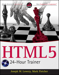 Book Cover for HTML5 24-Hour Trainer by Joseph Lowery, Mark Fletcher